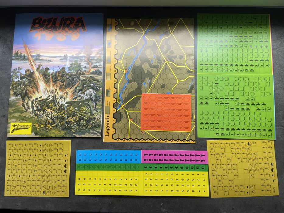 Gra Planszowa Bzura 1939 Dragon PRL kolekcja MINT