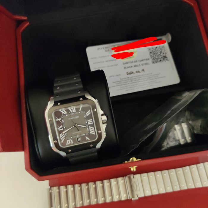 Cartier Santos WSSA0037 ADLC bezel