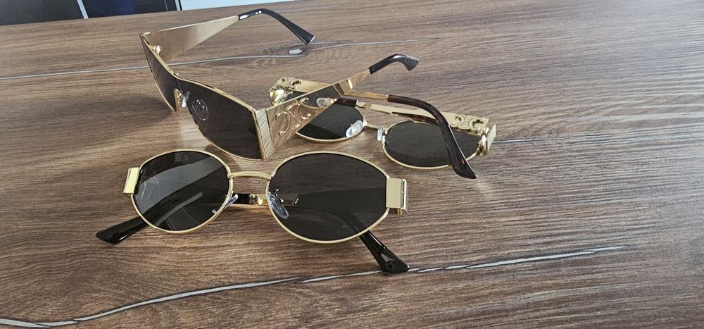Hit jajeczka okulary Celina gold 1szt