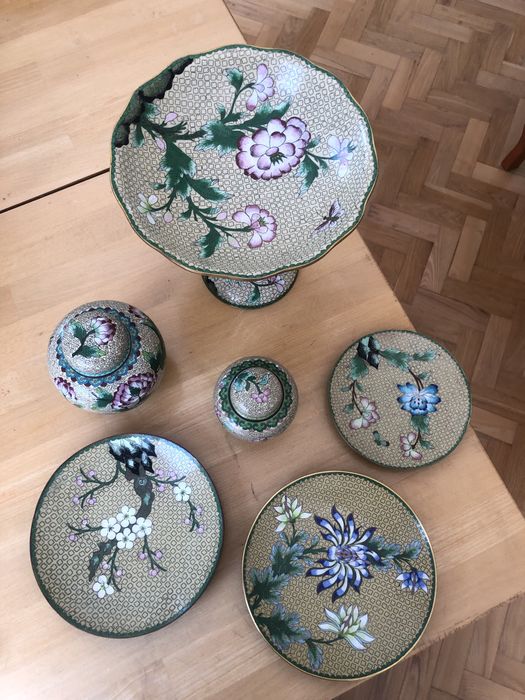 Сервиз Клуазоне, старый Китай.