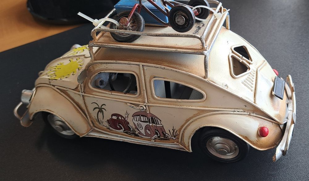 Carro VW Carocha em metal - Novo