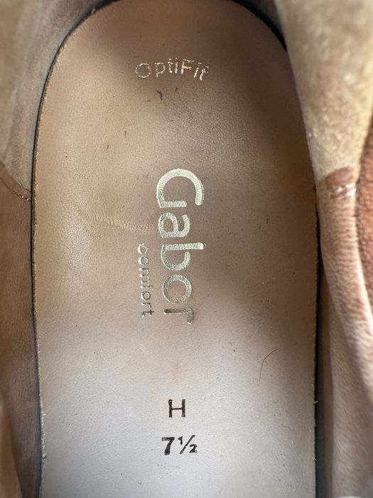 Brązowe sneakersy Gabor Comfort 7½H – skórzane wnętrze EU41