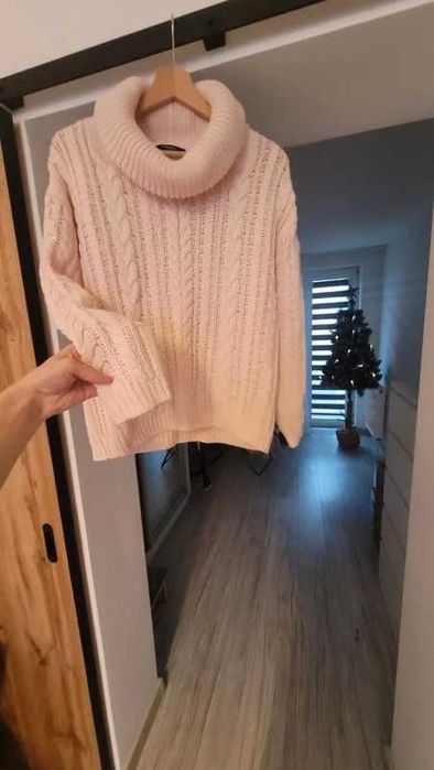 Ciepły gruby golf sweter damski zimowy Reserved rozmiar S