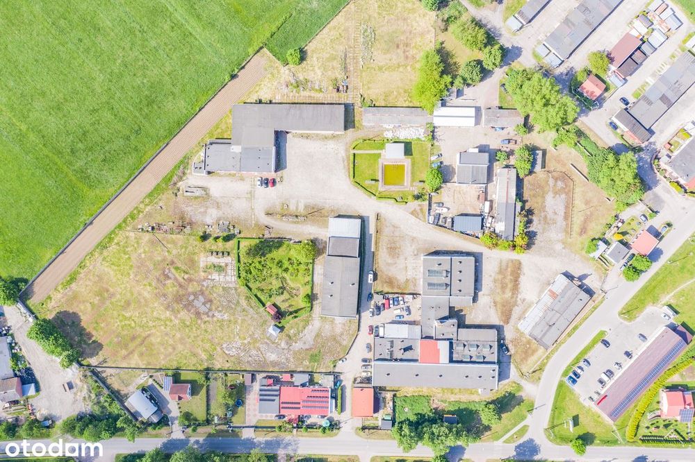 Teren 2,6 ha produkcyjno-usługowy z magazynami.