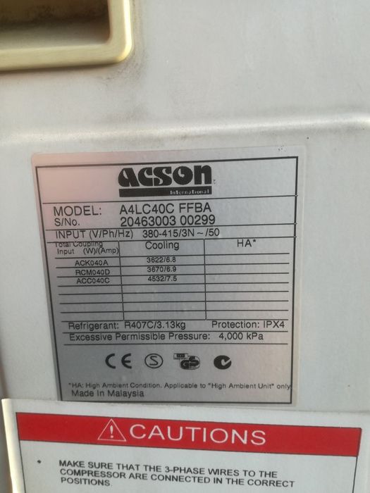 Klimatyzator Acson 11KW Komplet
