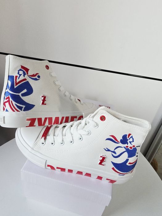 Nowe unikatowe białe trampki Big Star Żywiec Męskie granie rozmiar 38