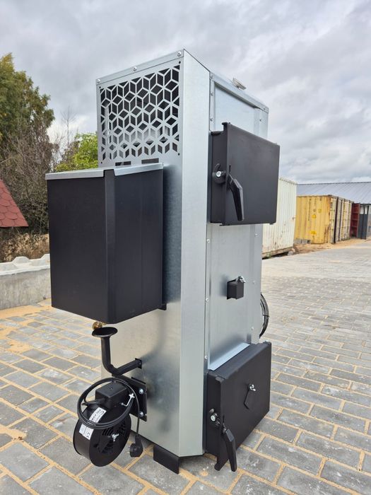 Koza piec dmuchawa warsztatowa piec nadmuchowy 30kw na olej i drewno