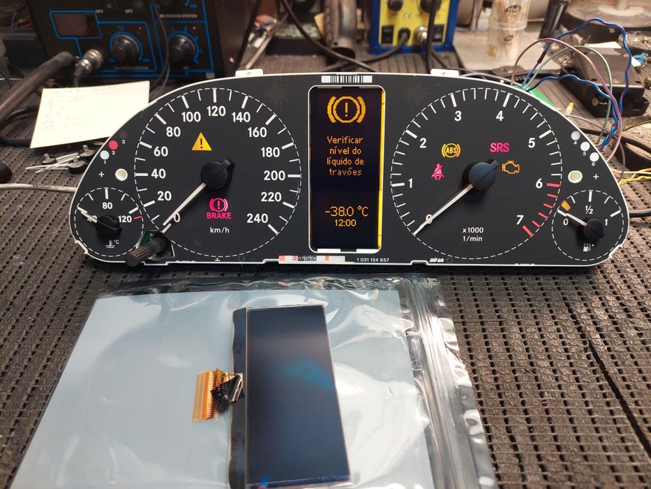 Display LCD novo para quadrante mercedes A w169 B w245 .