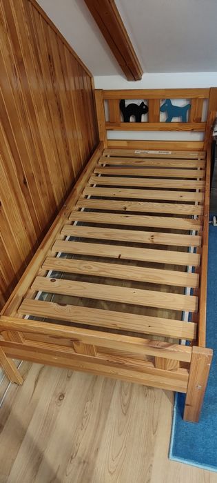Łóżko dziecięce Ikea Kritter drewniane