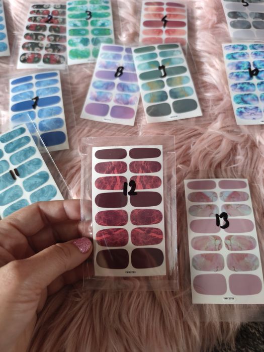 Zamiennik hybrydy Nowe przyklejane paznokcie różne do wyboru