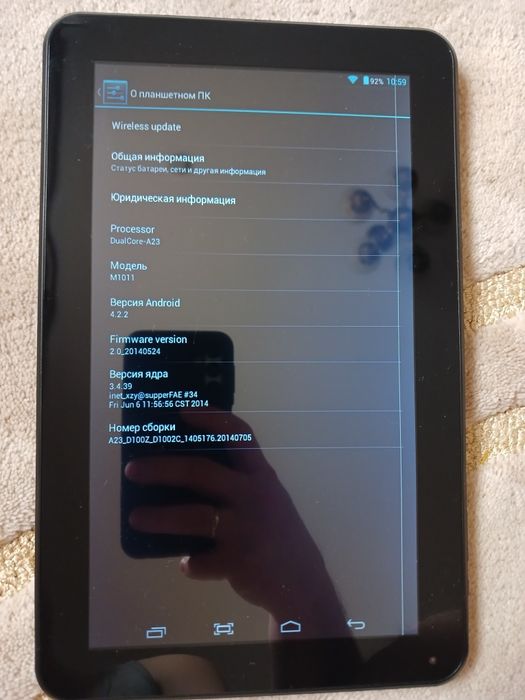 Планшет 10' андроід 4.2 Італія