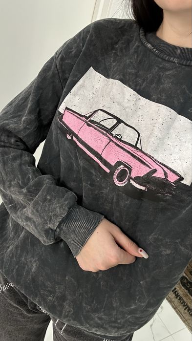 Худі з принтом авто