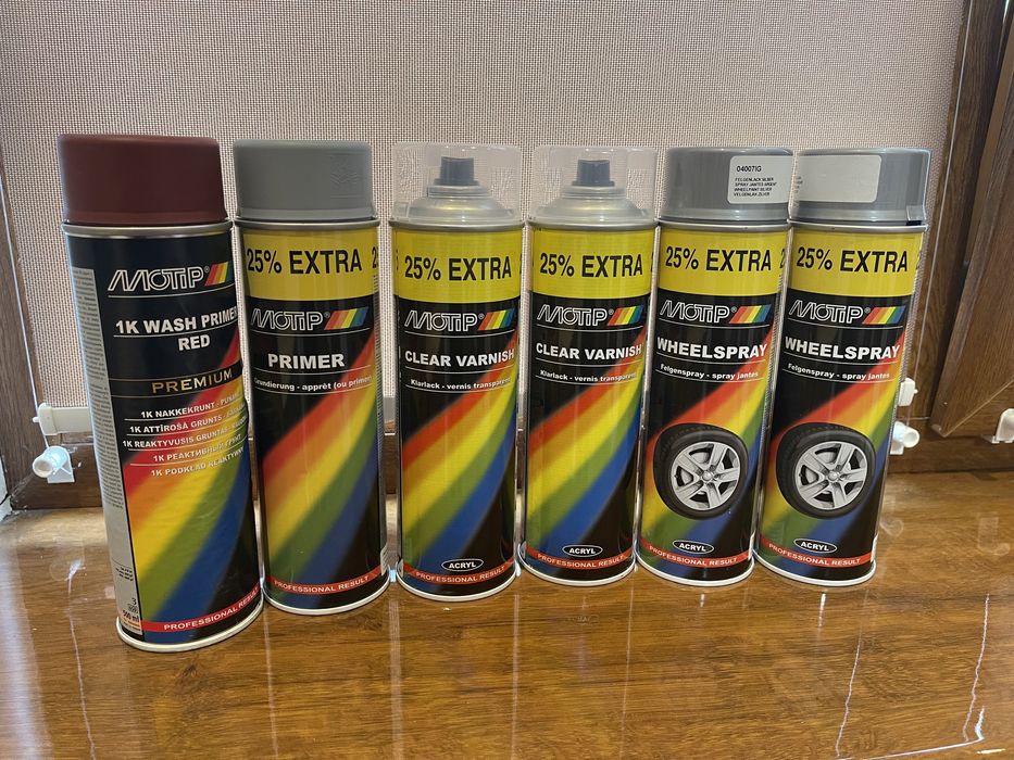 Motip лак грунт краска для покраски дисков