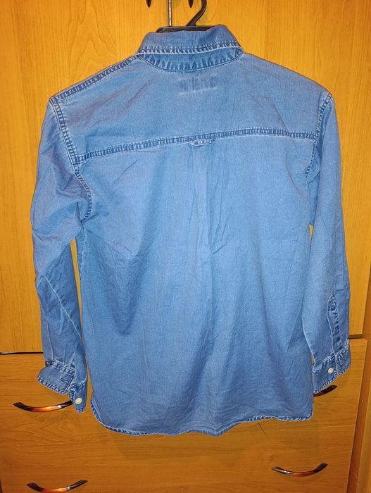 Jeansowa koszula H&M L.O.G.G. rozm. 146 | 100% bawełna