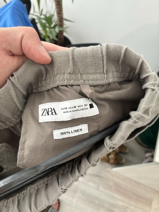 Штани лляні Zara в двох кольорах