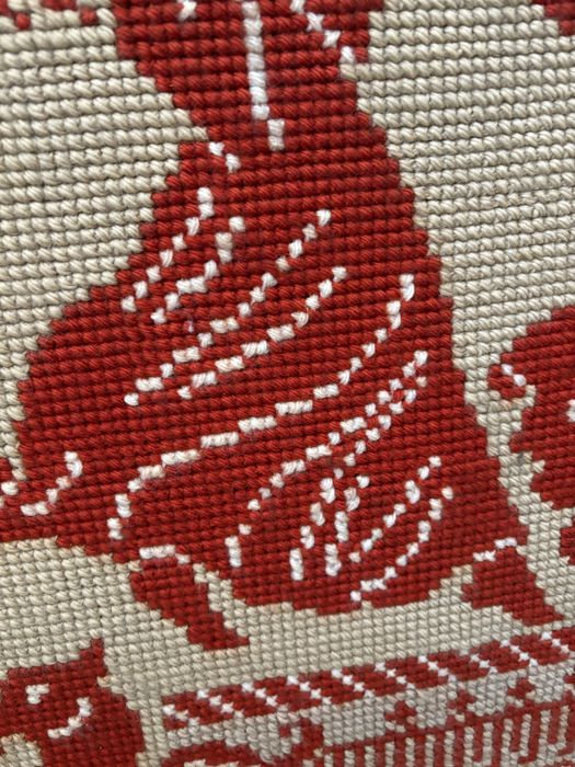 Tapeçaria de arraiolos manual decorativa