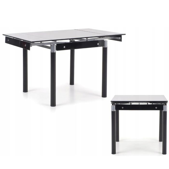 Stół szklany rozkładany 80