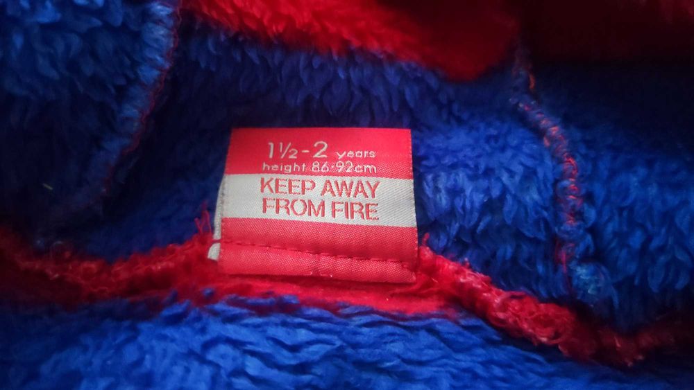 Szlafrok Dziecięcy Frotte Miniclub Rozmiar 92 FCB Barcelona