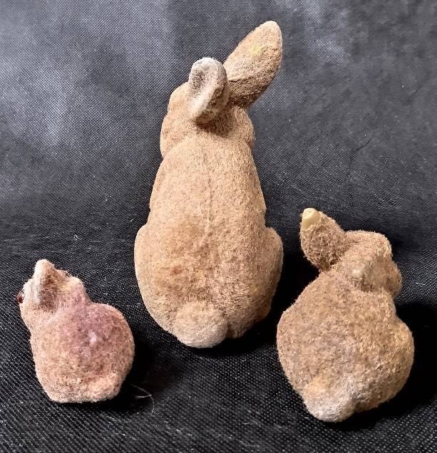 3 zajączki ozdoby wielkanocne