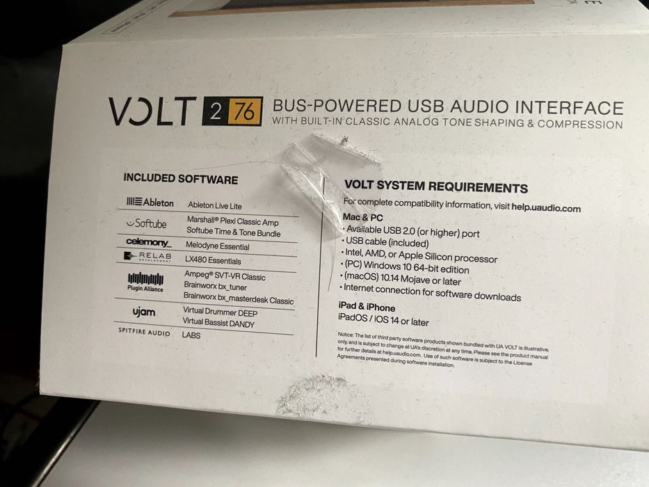 Interfejs audio stan idealny Universal Audio Volt 276