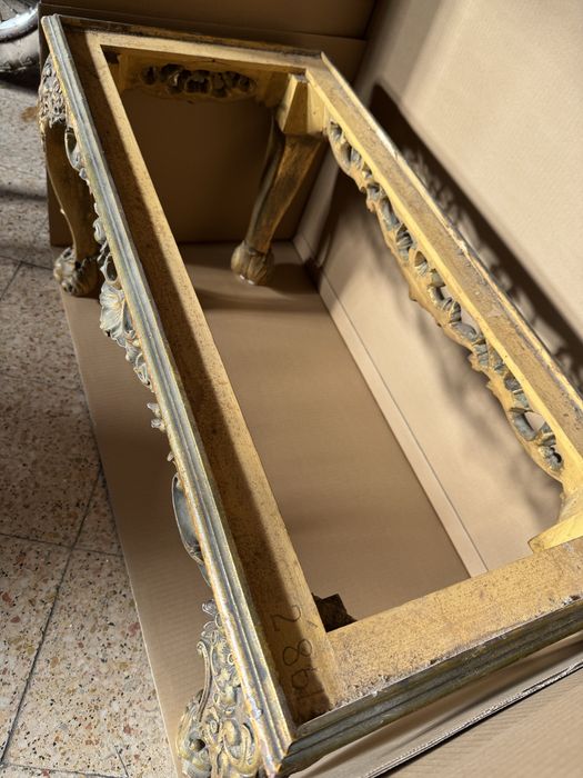 Mesa de centro e consola clássicas (Decoradora das Avenidas)