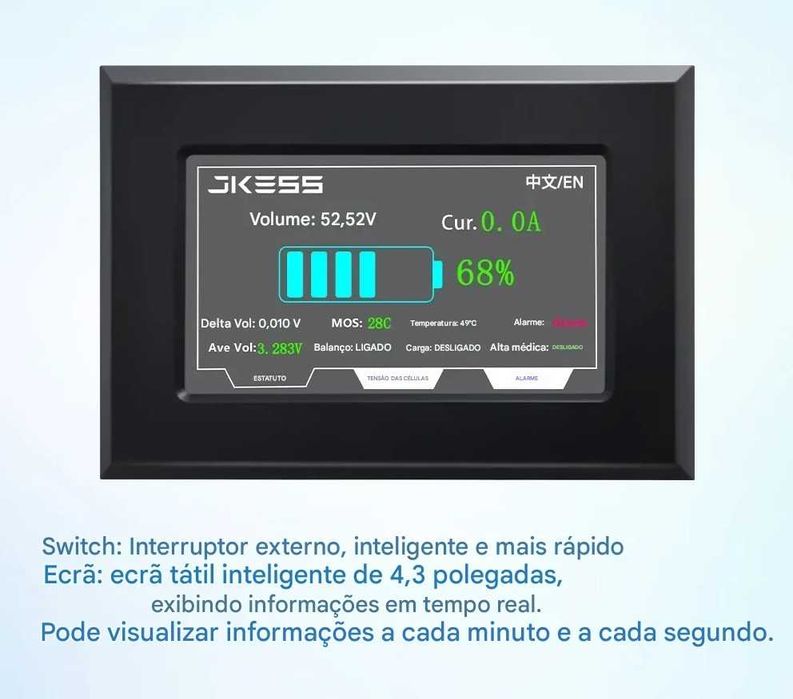 Bateria JKESS LiFePO4 15k,16KWh DIY faz tu mesmo