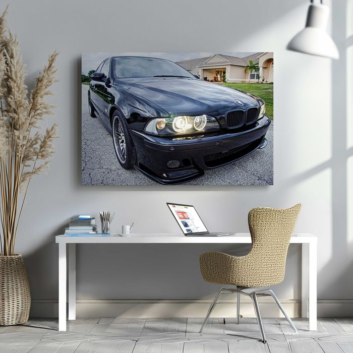 BMW E39, постер, картина на полотні