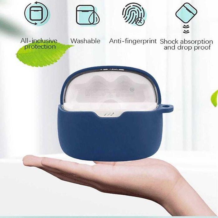 Чехол силиконовый на наушники JBL TUNE BEAM + карабин