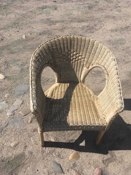 Meble ogrodowr rattan stolik 4 krzesła