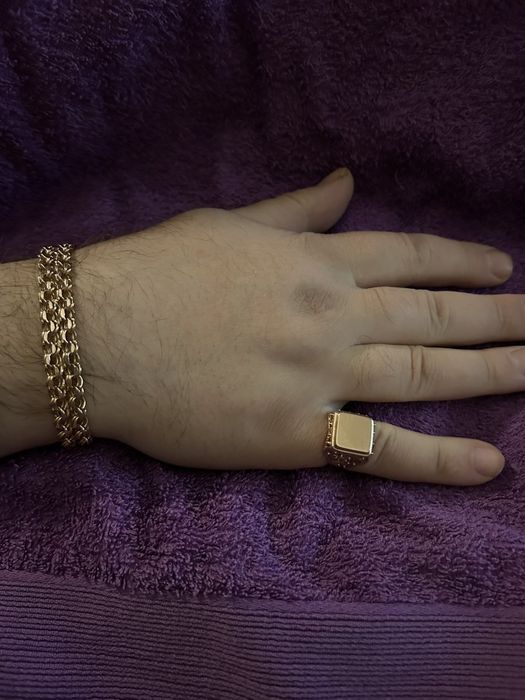 Печатка квадрат золото  585 проба