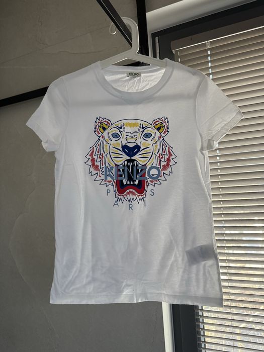 Kenzo bluzka tshirt oryginalny bialy XS