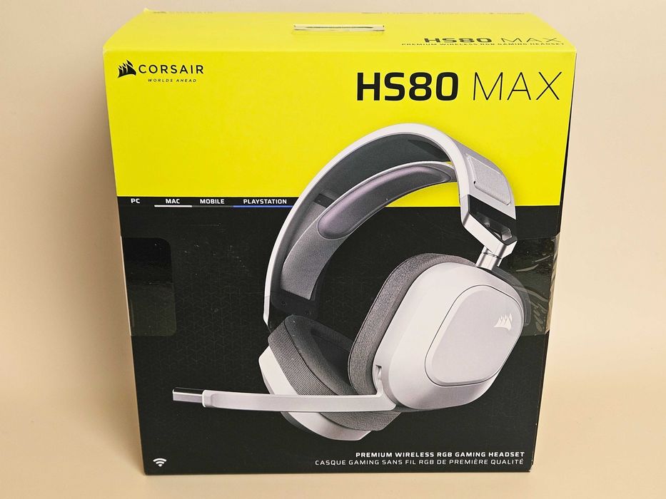 Corsair HS80 Max Wireless White бездротові навушники (CA-9011296-EU)