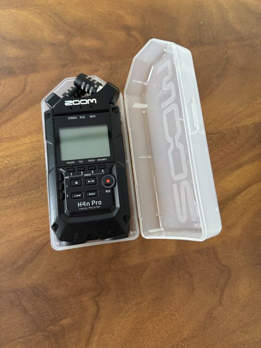 Zoom h4n pro з коробкою та кабелем