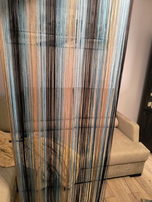 Firany makarony sznurki szerokość 150xwysokość 240