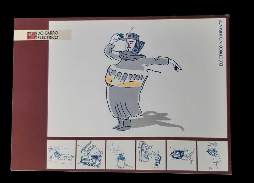 Colecionadores - Coleção de 7 postais - Museu do Carro Elétrico