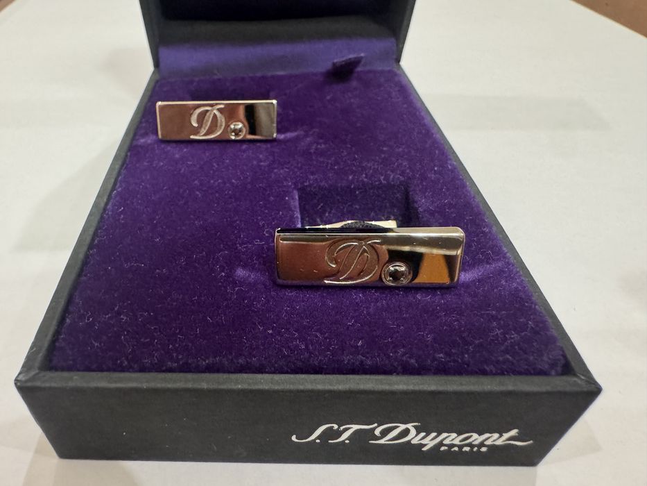 Запонки S.T.Dupont, чорний діамант
