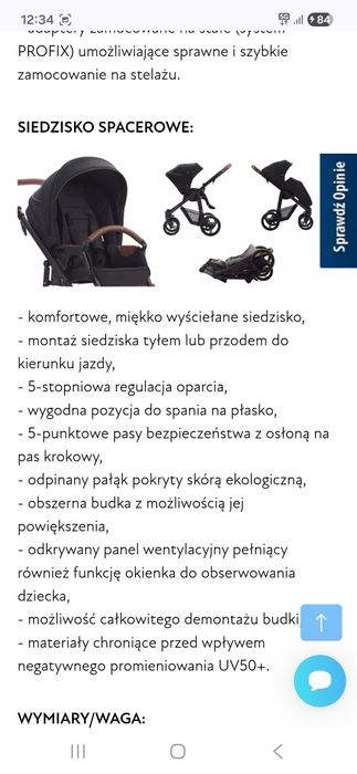 Wózek 2w1 Bebetto Nico  estilo