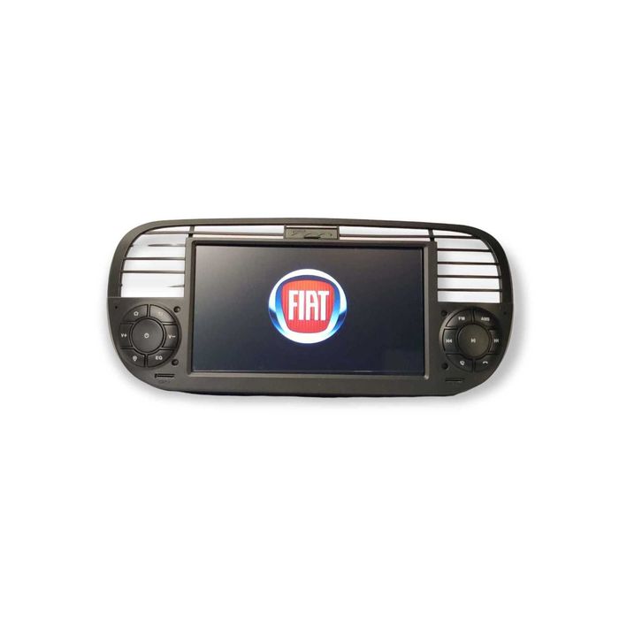 Fiat 500 Rádio Android CarPlay Android Auto sem Fios GPS – Preto