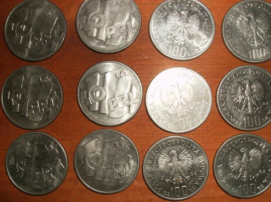 100 zł 1984 r. 40 lat PRL. stan menniczy