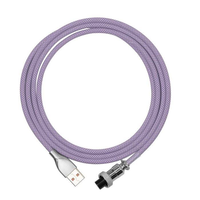 Epomaker kabel spiralny USB - USB-C klawiatury telefonu tabletu 1,8m