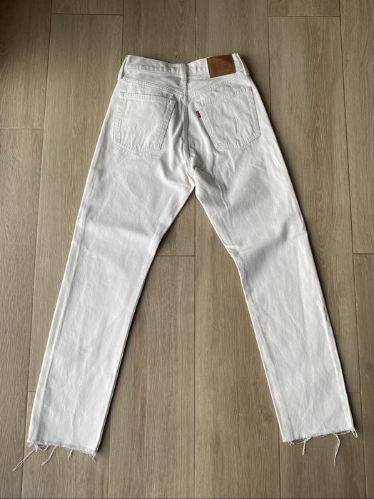 LEVI'S Regular Calças de ganga '501' em Branco Denim