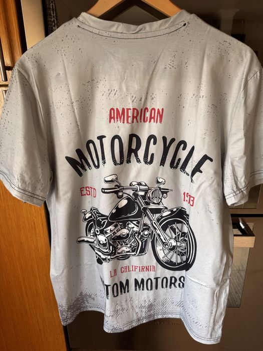 Tshirt Motard American Motorcycle Nova