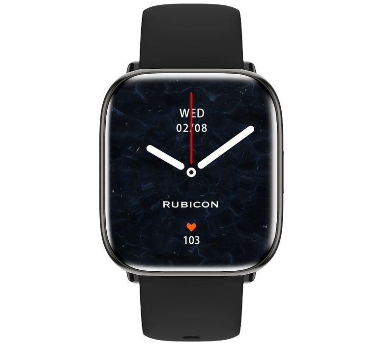 smartwatch damski rubicon rncf31 black