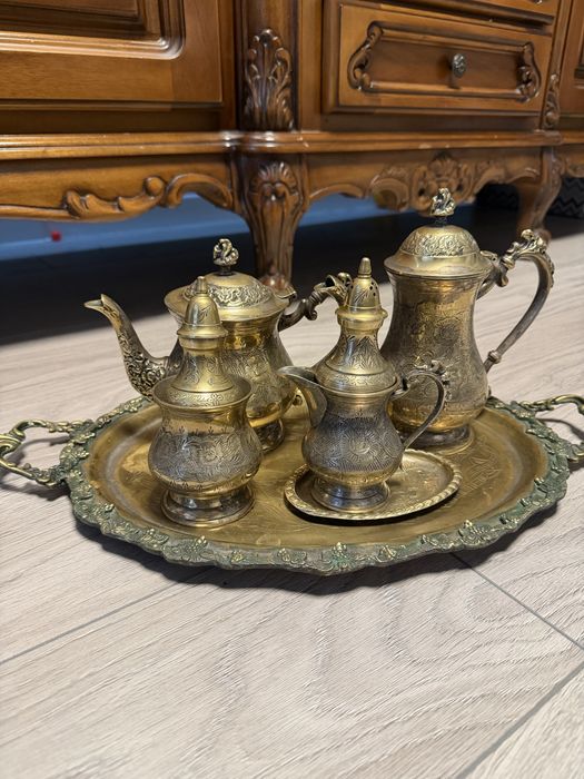 Чайний сервіз латунь Індія Вінтаж