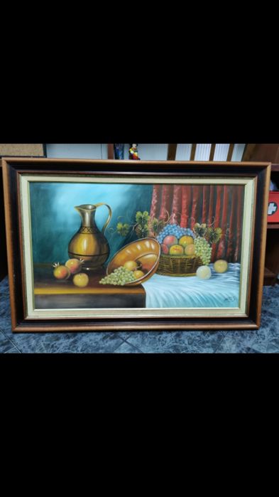 Quadro em tela - Pintado à mão