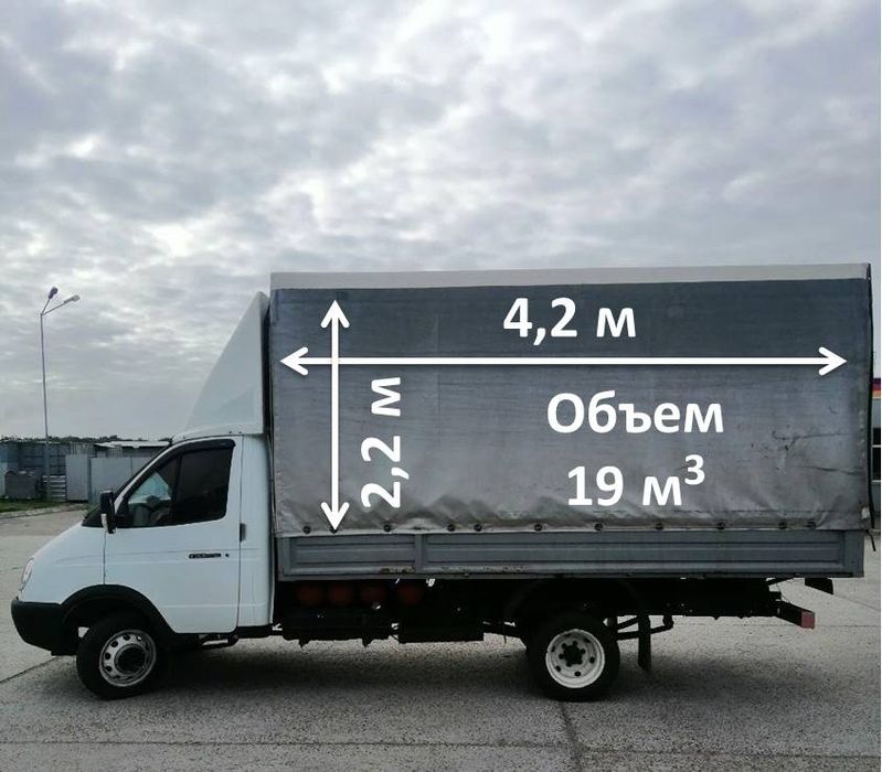 Грузоперевозки автомобиль Газель 19 м3