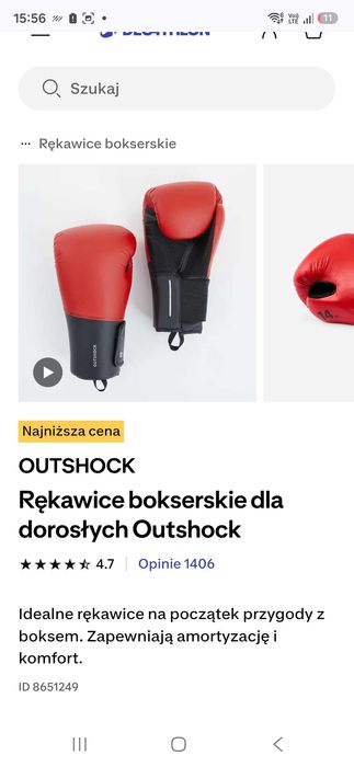 Worek bokserki + rękawice bokserskie