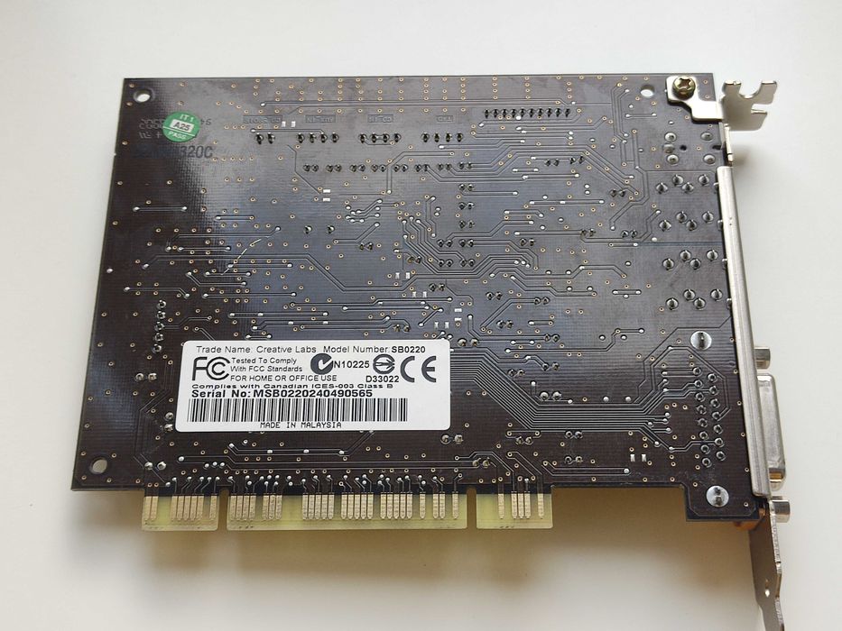 Ретро звуковая карта Creative Sound Blaster Live 5.1 (Model: SB0220)