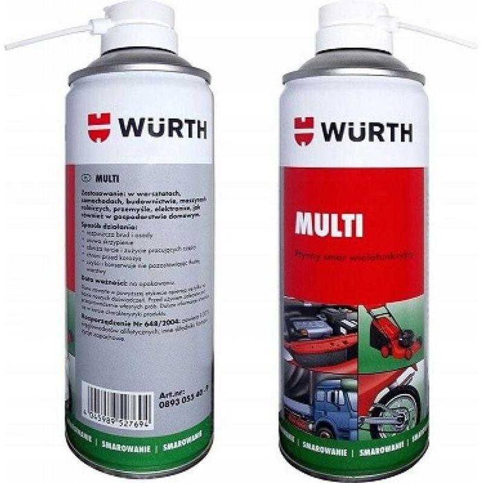 Смазка В/Д WURTH  400 МЛ.