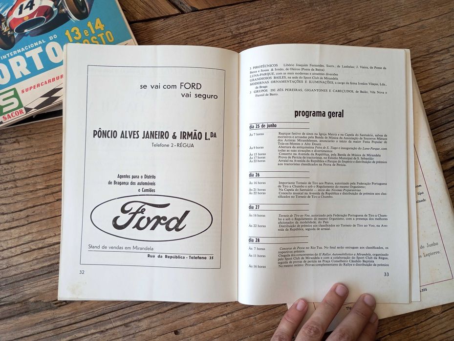 Raros Programas Circuito Automóvel 1960s